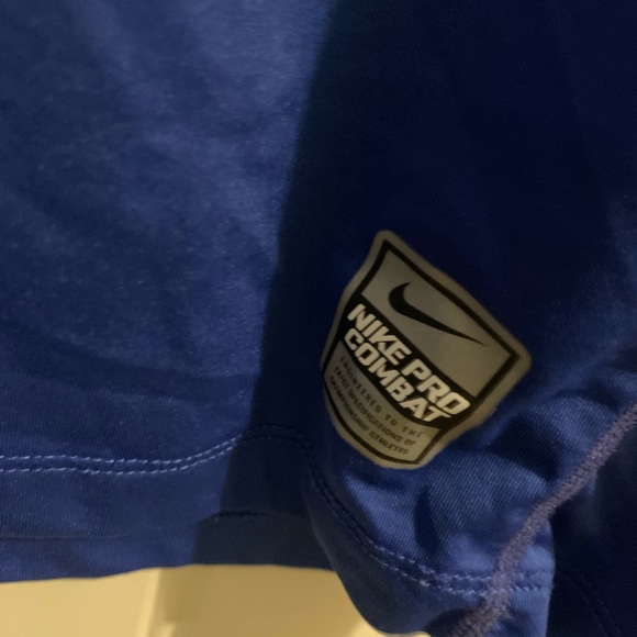 Nike Pro Combat Fitted Shirt GAME ROYAL Men’s XL - Picture 5 of 6
